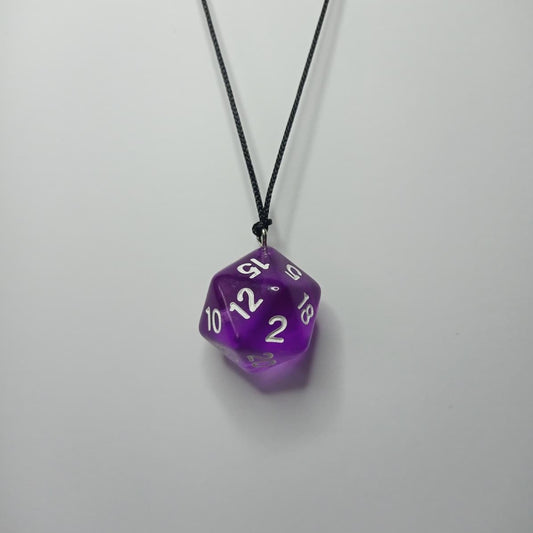 Purple Enchant Dice Kolye