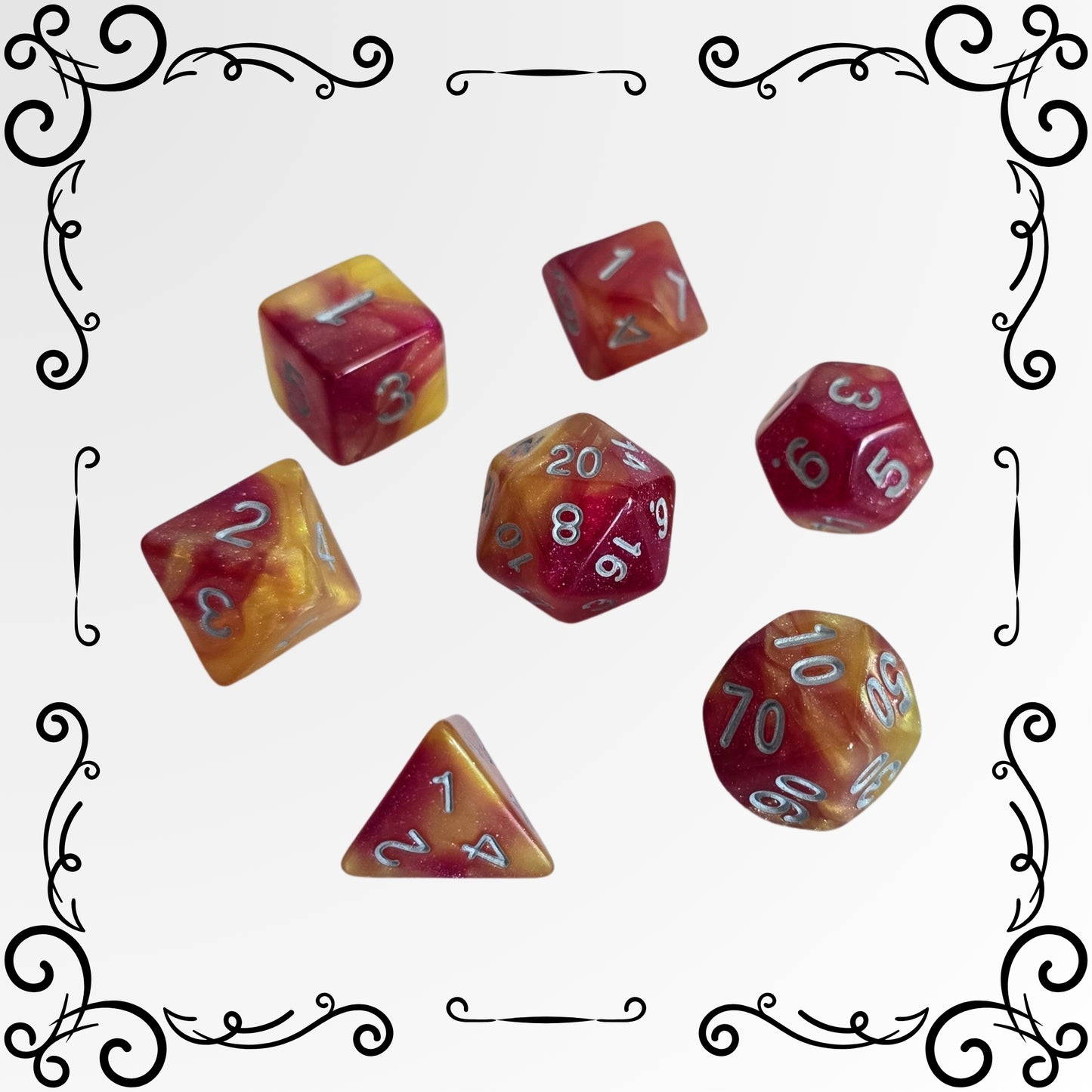 Phoenix Dawn FRP Zar Seti – DND, RPG Dice Set