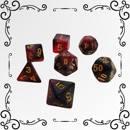 Dragon's Ember FRP Zar Seti – DND, RPG Dice Set