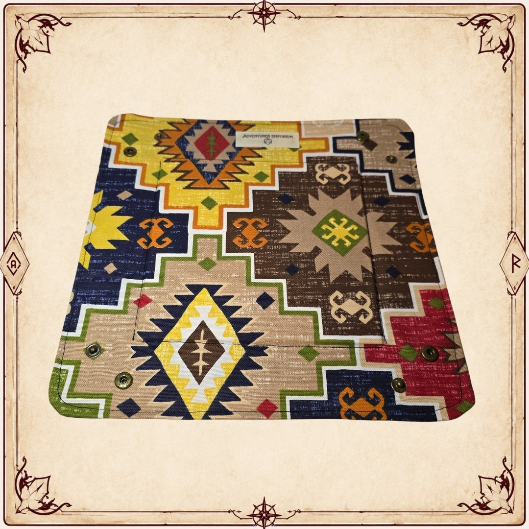 Etnik Desenli El Yapımı Dice Tray