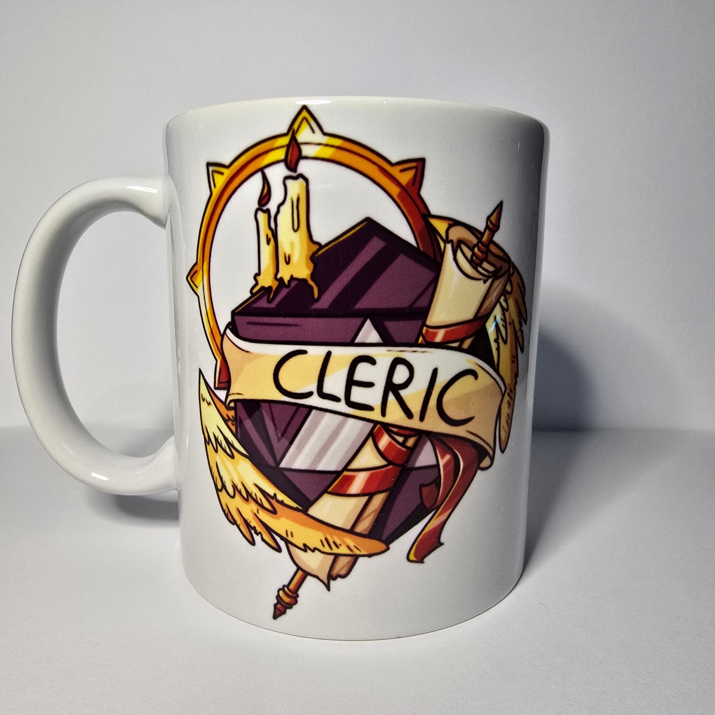 FRP Cleric Kupa – DND Temalı Seramik Kupa