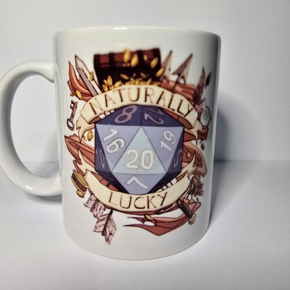 D20 Critical Success Kupa – FRP RPG Temalı Seramik Kupa