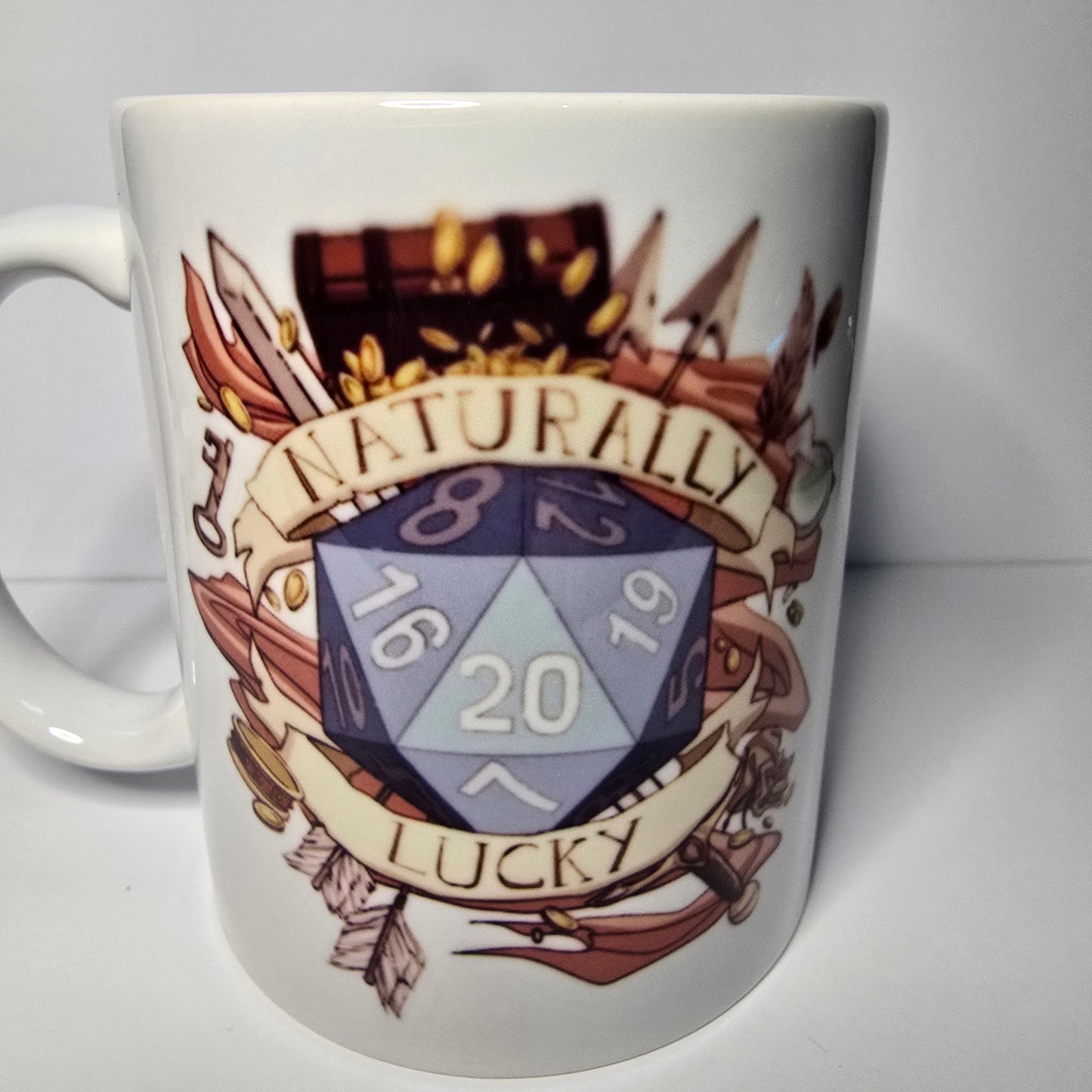 D20 Critical Success Kupa – FRP RPG Temalı Seramik Kupa