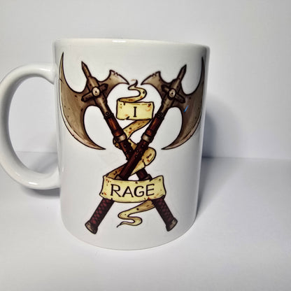 Barbarian Rage Kupa – FRP DND Barbar Temalı Seramik Kupa