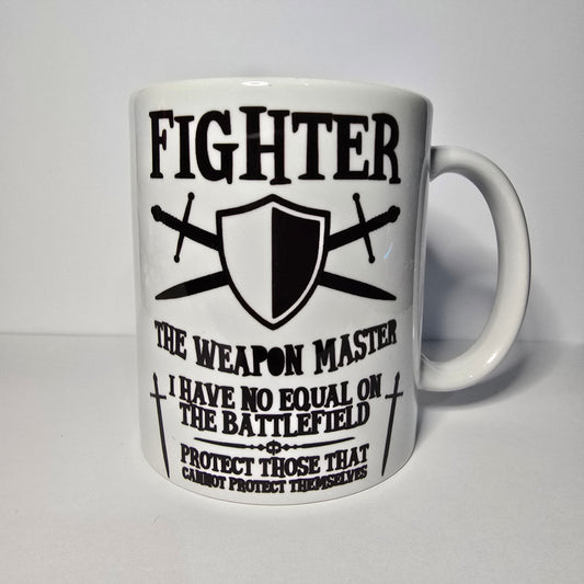 FRP Fighter Kupa – DND Temalı Seramik Kupa