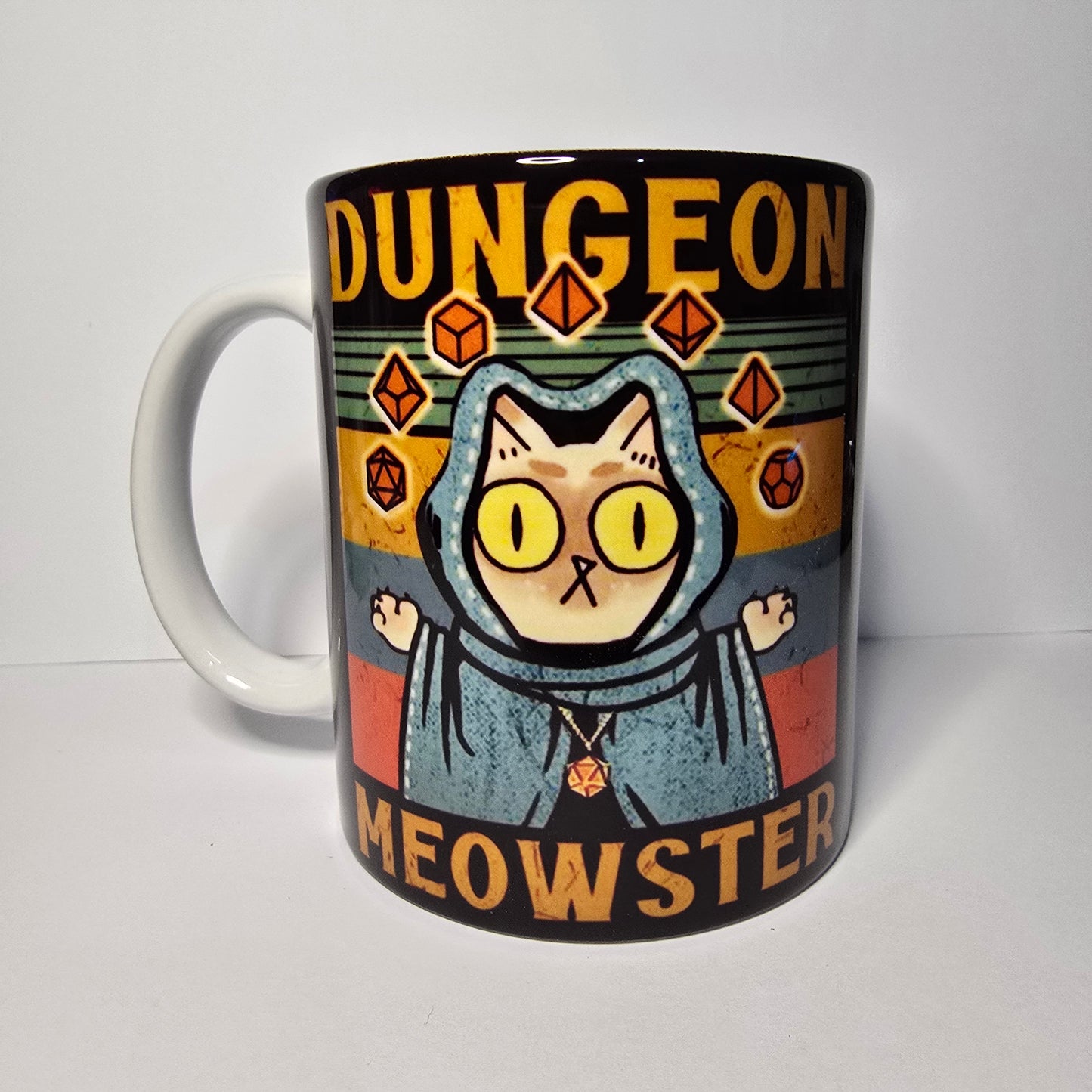 Dungeon Meowster Kupa – DND Temalı Seramik Kupa