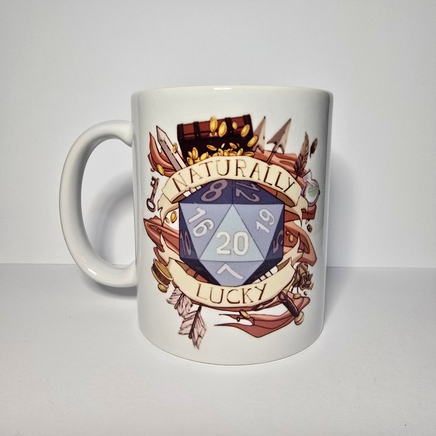Crit Happens Kupa – DND Zar Temalı Seramik Kupa