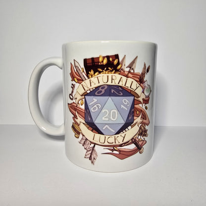 Crit Happens Kupa – DND Zar Temalı Seramik Kupa