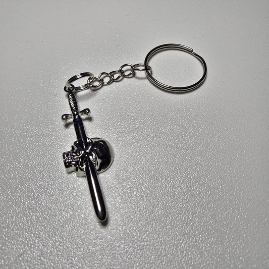 Skull and Sword Anahtarlık