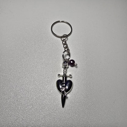 Heart and Dagger Anahtarlık