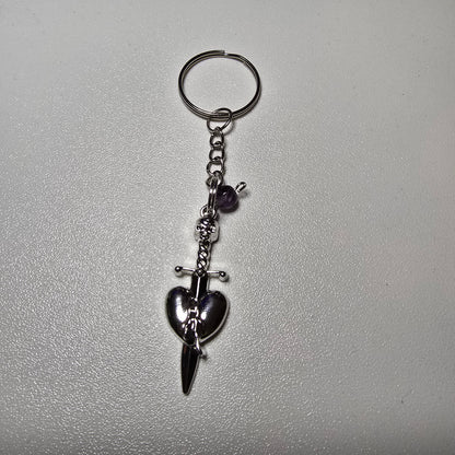 Heart and Dagger Anahtarlık