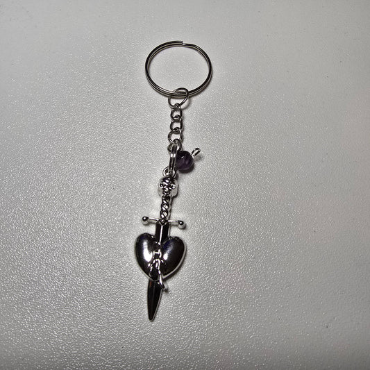 Heart and Dagger Anahtarlık