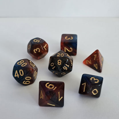 Crimson Eclipse FRP Zar Seti – DND, RPG Dice Set