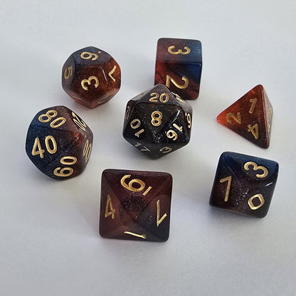 Crimson Eclipse FRP Zar Seti – DND, RPG Dice Set