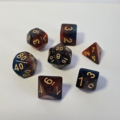 Crimson Eclipse FRP Zar Seti – DND, RPG Dice Set
