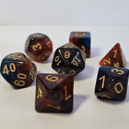 Crimson Eclipse FRP Zar Seti – DND, RPG Dice Set