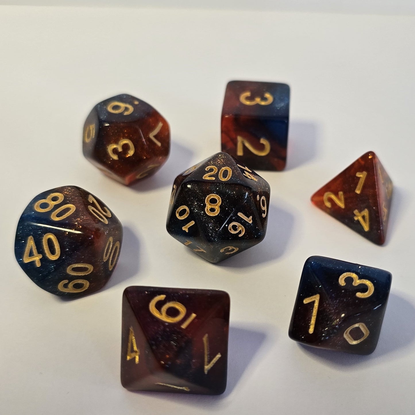 Crimson Eclipse FRP Zar Seti – DND, RPG Dice Set