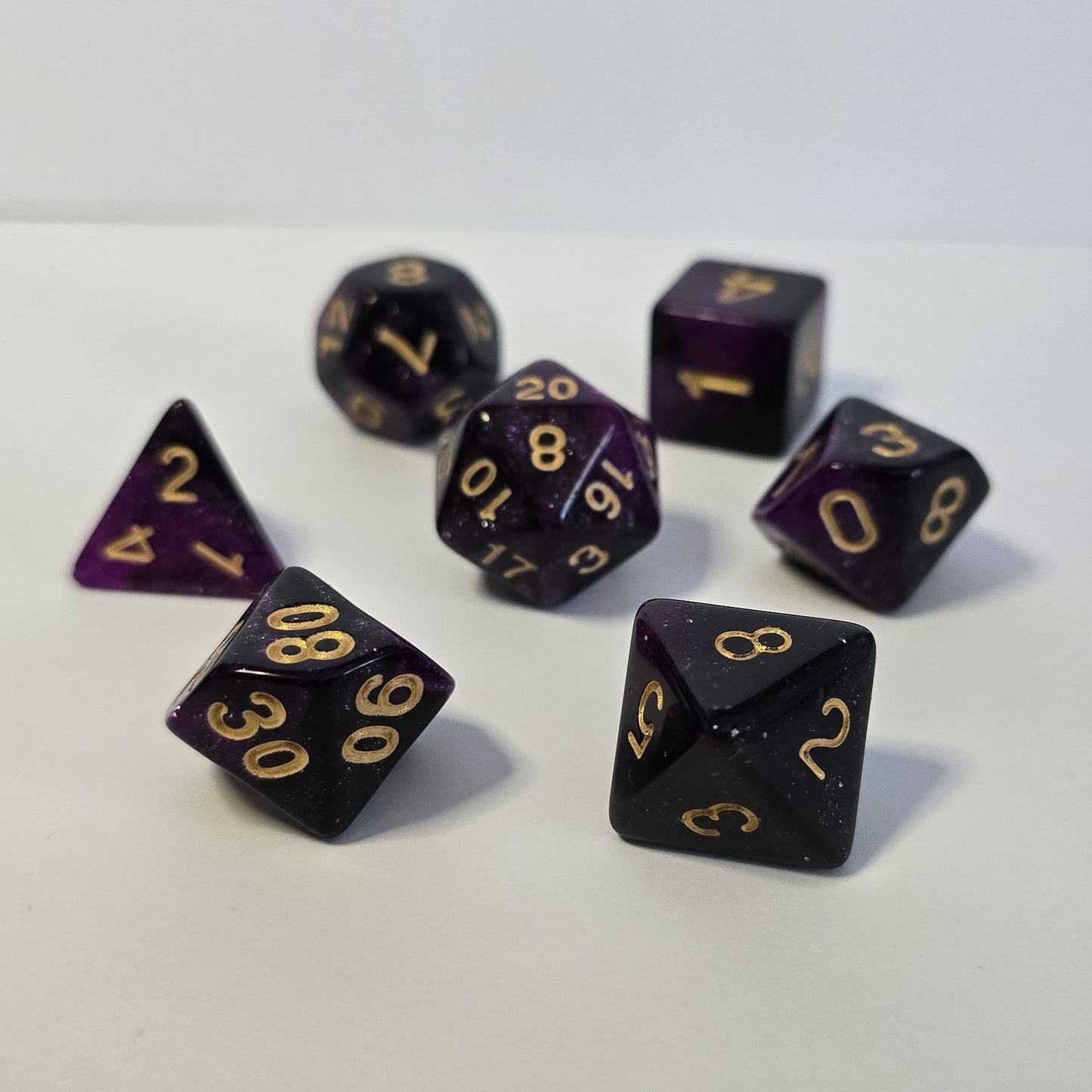 Amethyst Shadow FRP Zar Seti – DND, RPG Dice Set
