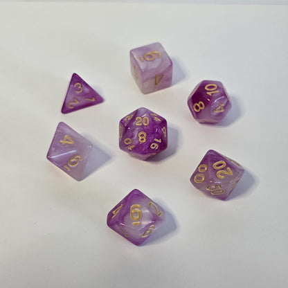 Sakura Bloom FRP Zar Seti – DND, RPG Dice Set 🌸