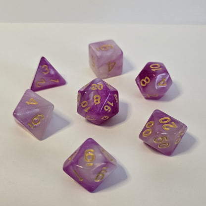 Sakura Bloom FRP Zar Seti – DND, RPG Dice Set 🌸