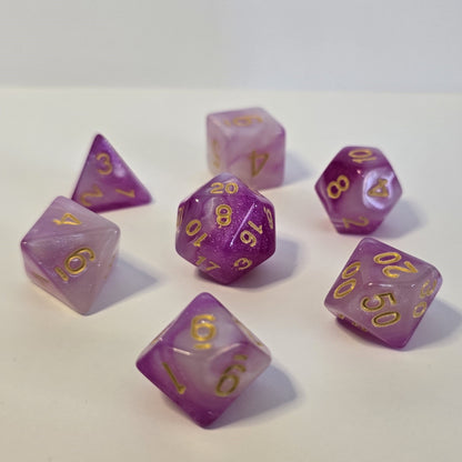 Sakura Bloom FRP Zar Seti – DND, RPG Dice Set 🌸
