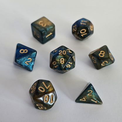 Aurora Depths FRP Zar Seti – DND, RPG Dice Set