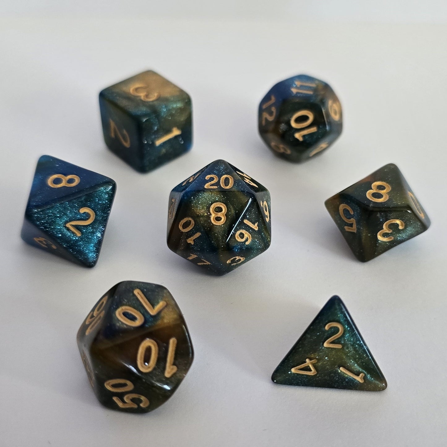 Aurora Depths FRP Zar Seti – DND, RPG Dice Set