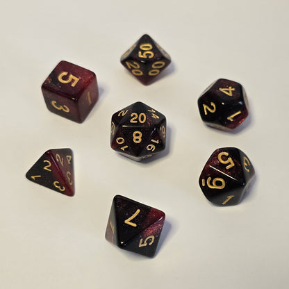 Blood Moon FRP Zar Seti – DND, RPG Dice Set