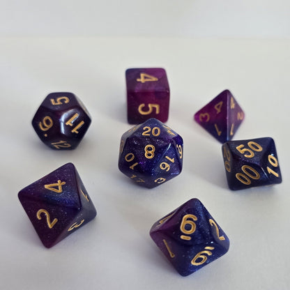 Midnight Nebula FRP Zar Seti – DND, RPG Dice Set
