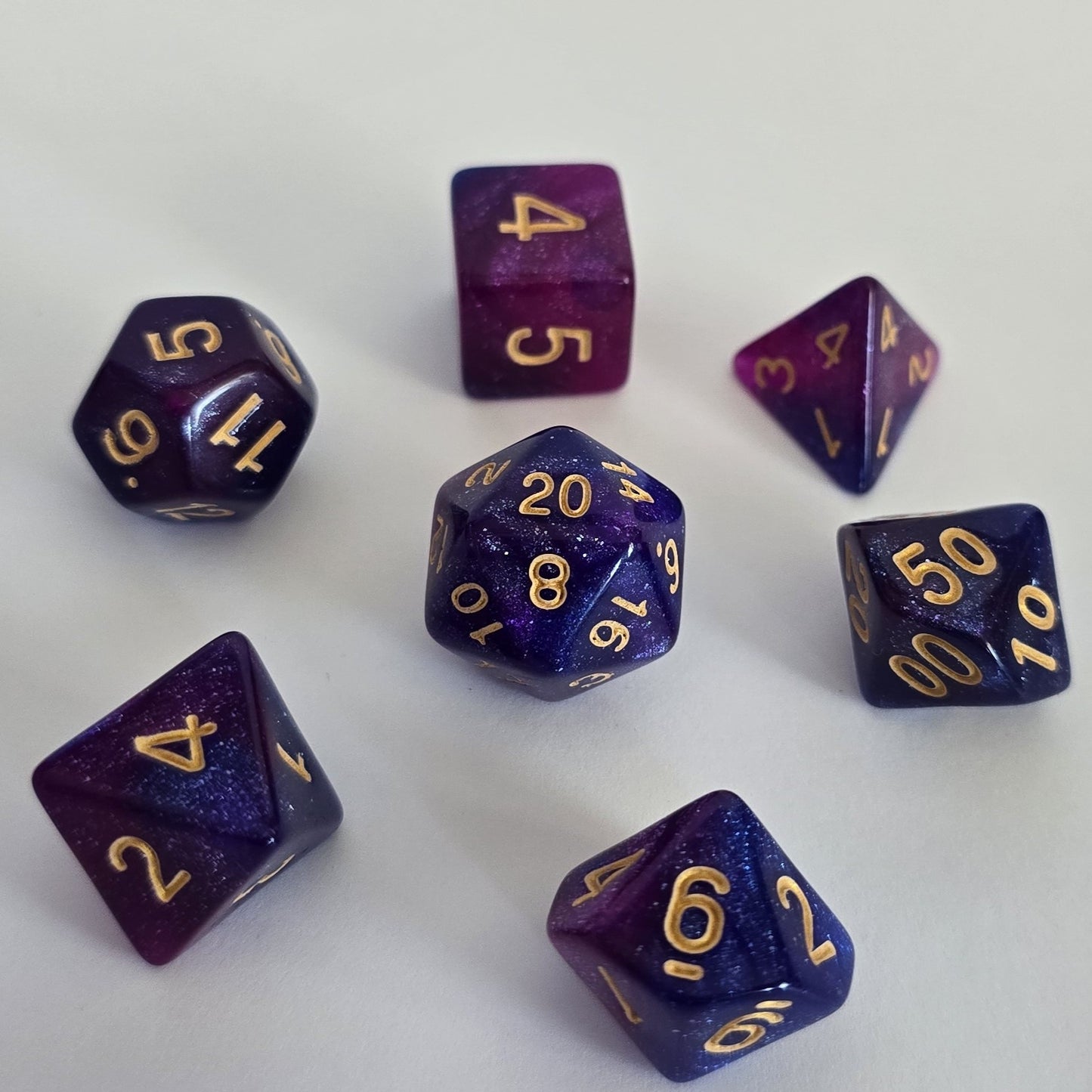 Midnight Nebula FRP Zar Seti – DND, RPG Dice Set