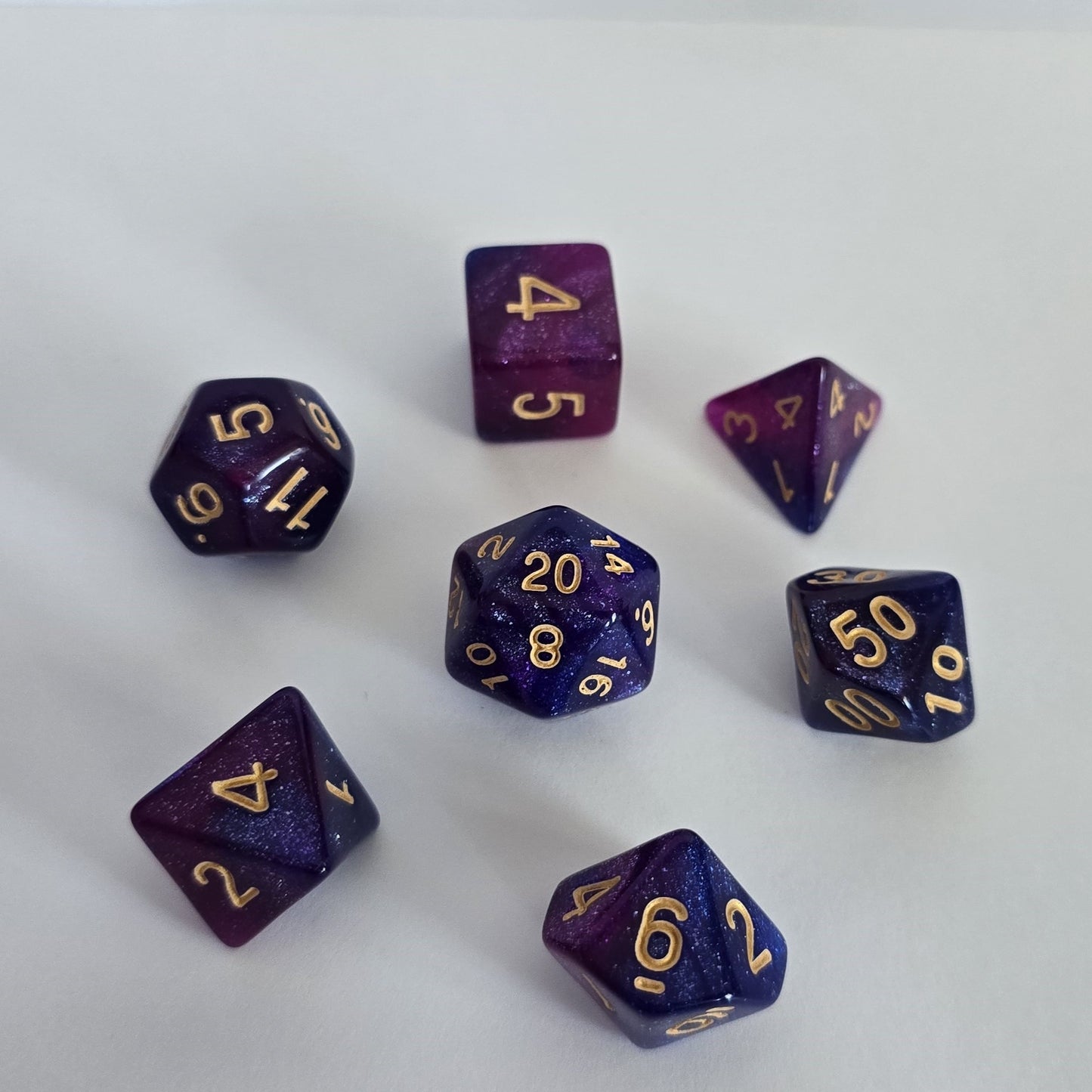 Midnight Nebula FRP Zar Seti – DND, RPG Dice Set