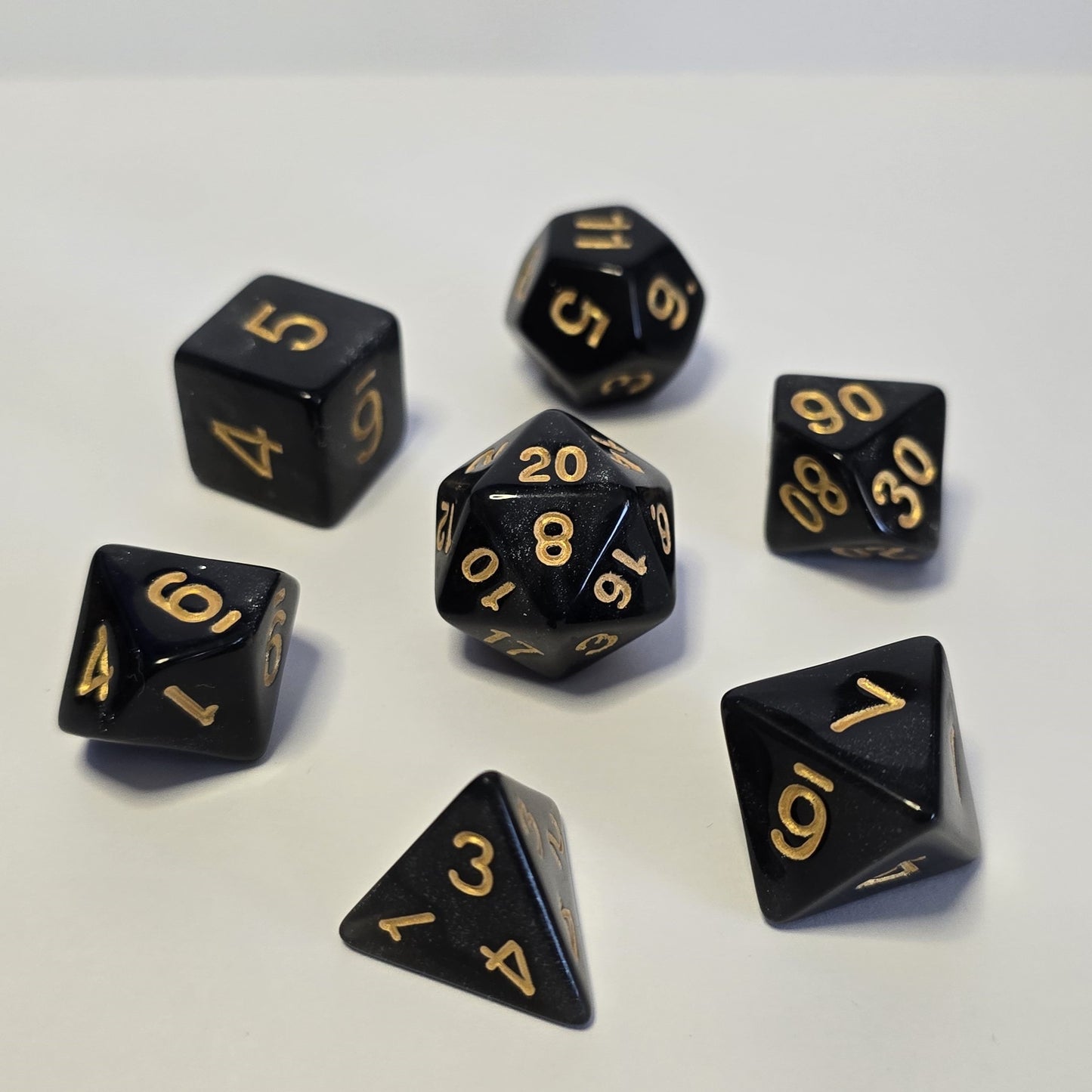Obsidian Night FRP Zar Seti – DND, RPG Dice Set