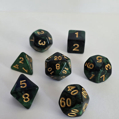 Jade Eclipse FRP Zar Seti – DND, RPG Dice Set