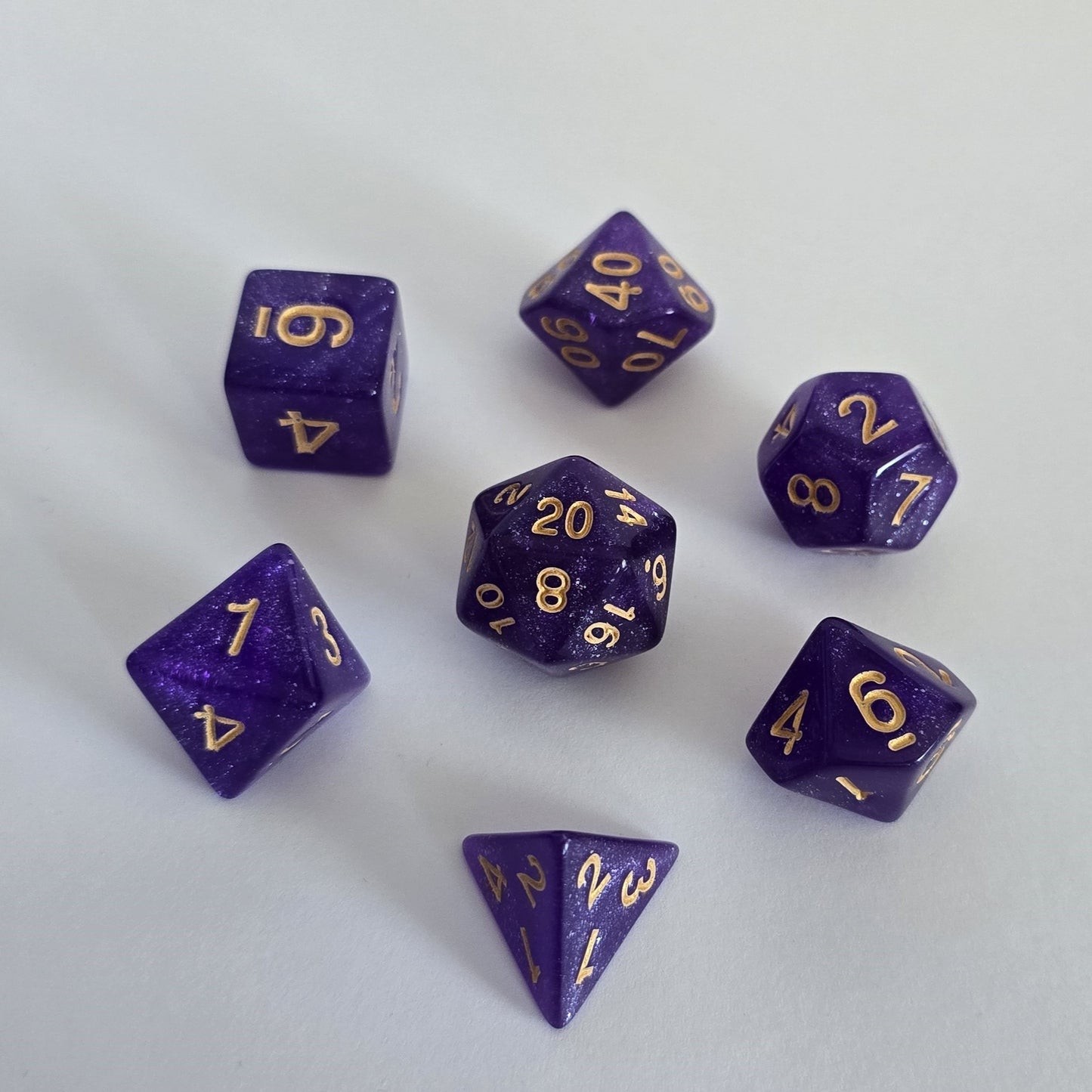 Royal Amethyst FRP Zar Seti – DND, RPG Dice Set