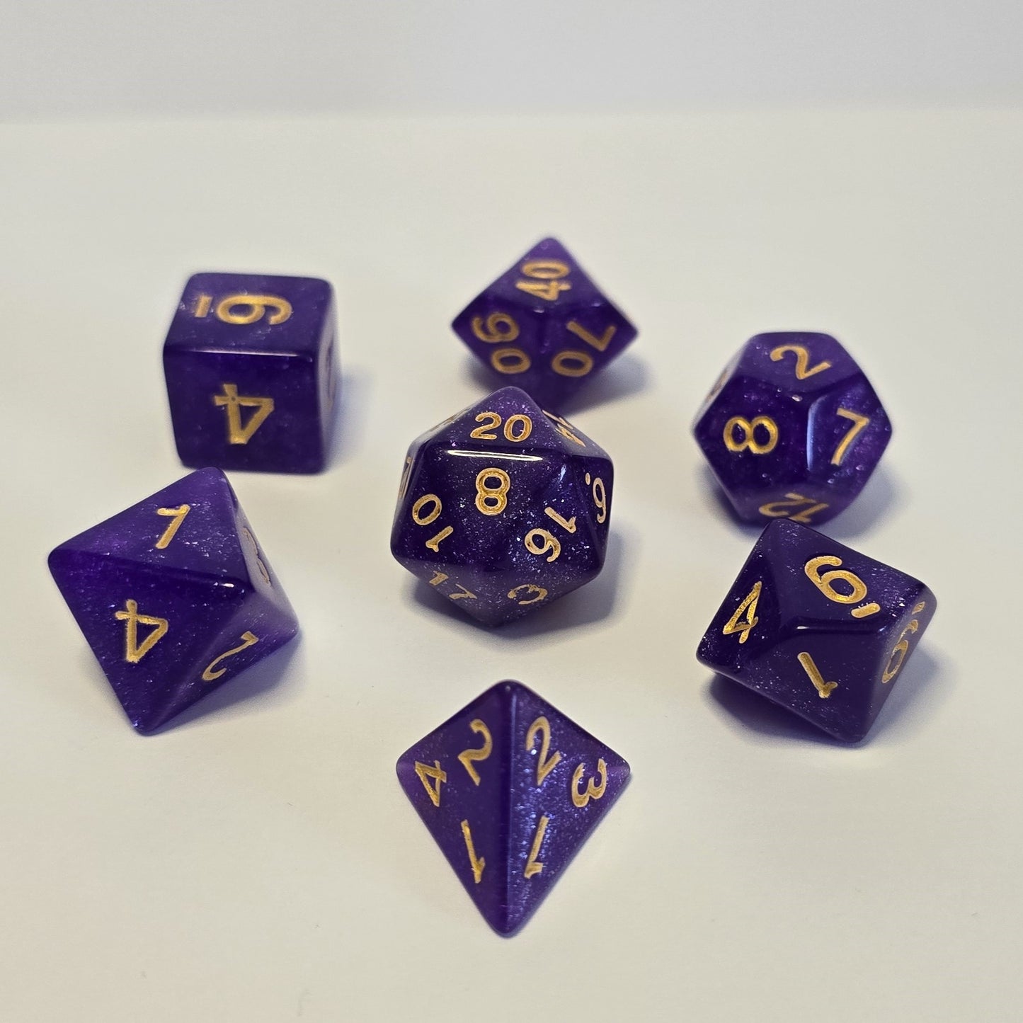 Royal Amethyst FRP Zar Seti – DND, RPG Dice Set