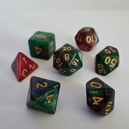 Emerald Eclipse FRP Zar Seti – DND, RPG Dice Set