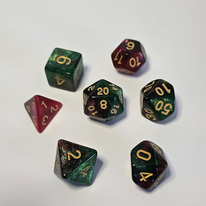 Emerald Eclipse FRP Zar Seti – DND, RPG Dice Set