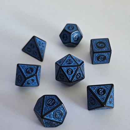 Runik Gece Zar Seti - DND, RPG ve FRP Masaüstü Oyun Zarları
