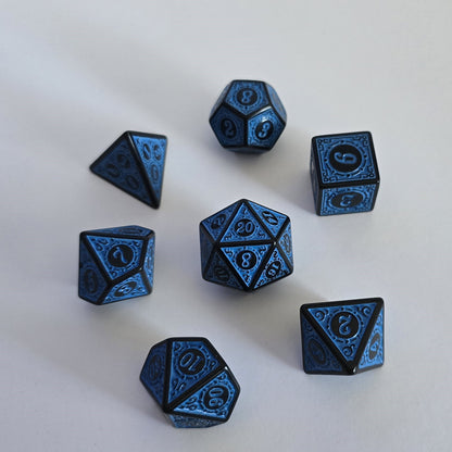 Runik Gece Zar Seti - DND, RPG ve FRP Masaüstü Oyun Zarları
