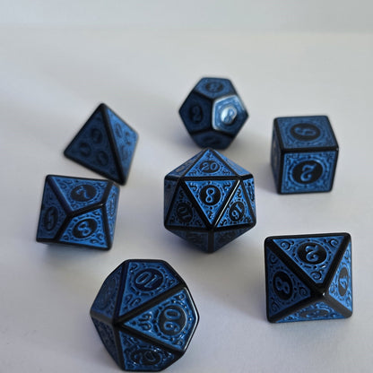Runik Gece Zar Seti - DND, RPG ve FRP Masaüstü Oyun Zarları