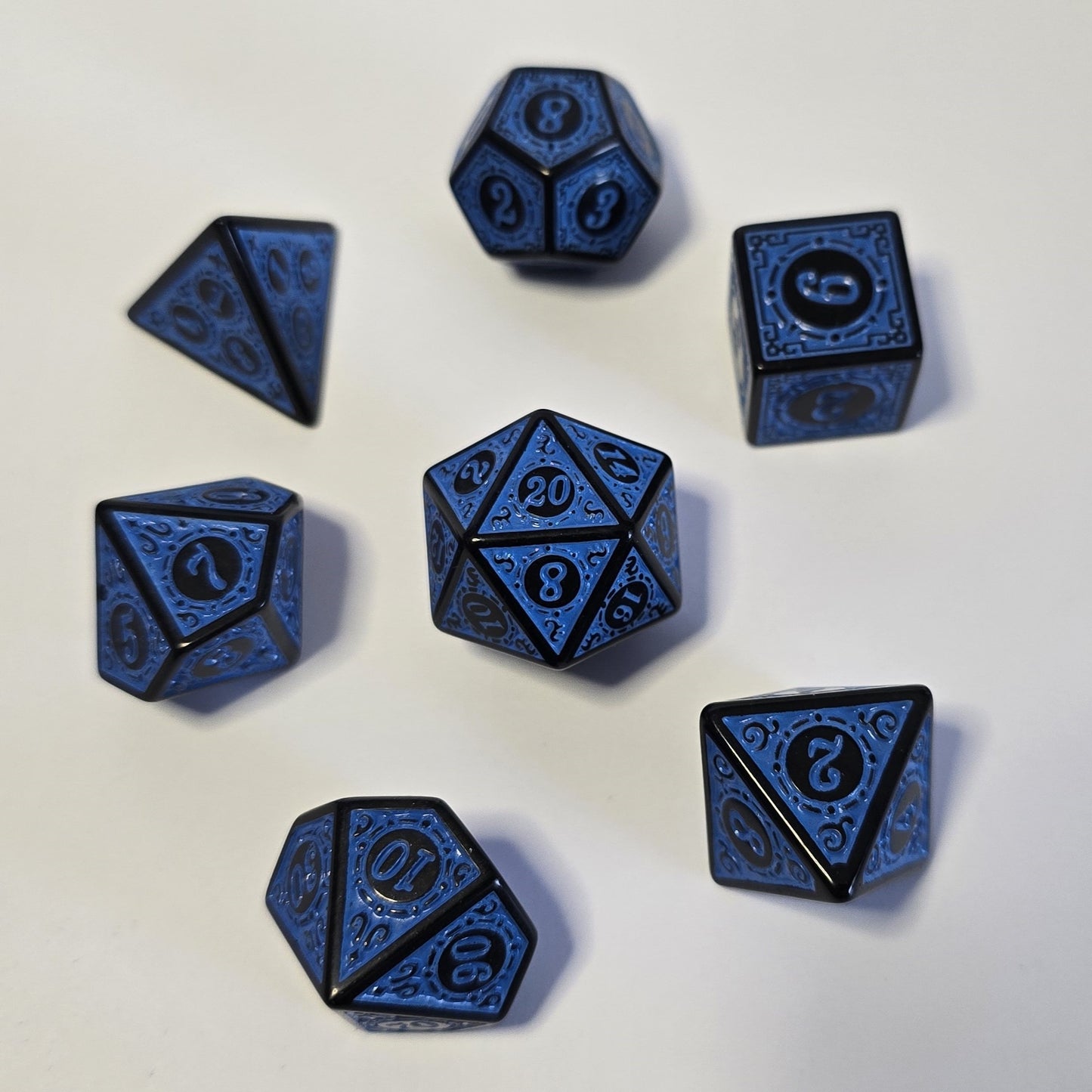 Runik Gece Zar Seti - DND, RPG ve FRP Masaüstü Oyun Zarları