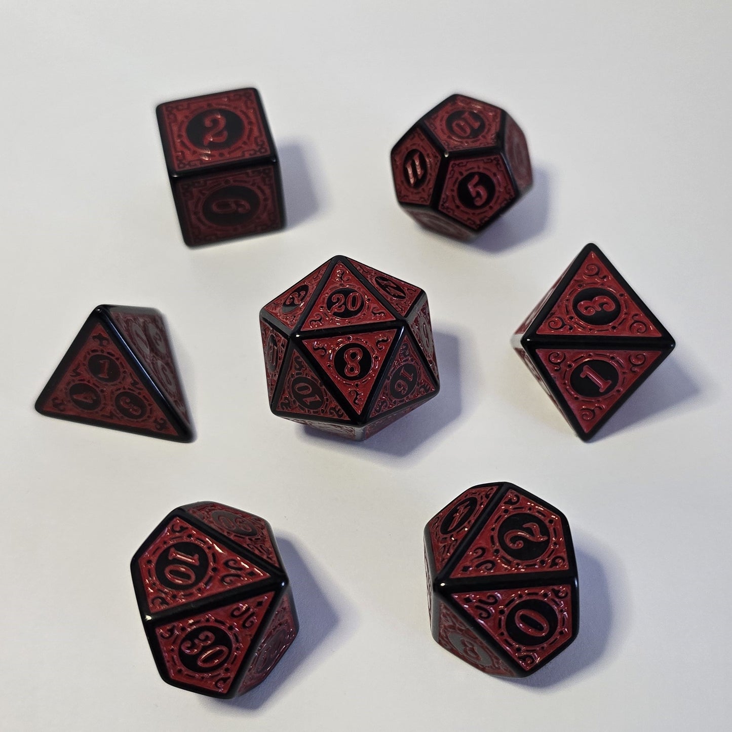 Kanlı Rünler Zar Seti - DND, RPG ve FRP Masaüstü Oyun Zarları