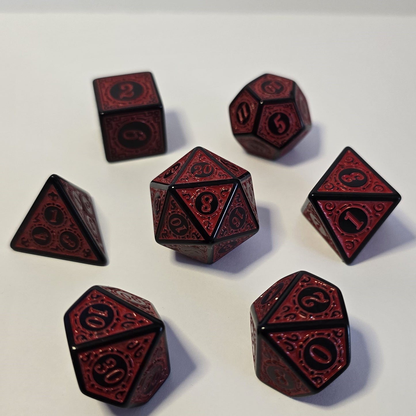 Kanlı Rünler Zar Seti - DND, RPG ve FRP Masaüstü Oyun Zarları
