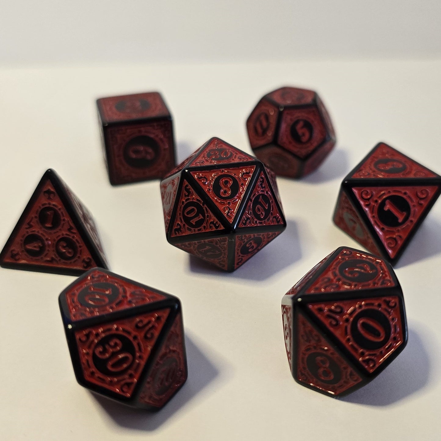 Kanlı Rünler Zar Seti - DND, RPG ve FRP Masaüstü Oyun Zarları