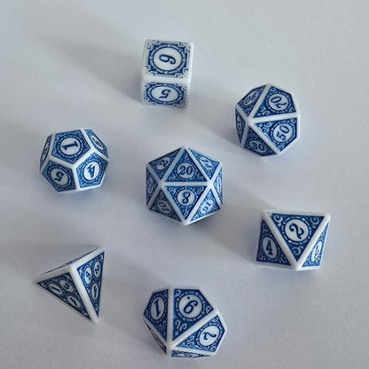Azure Reliquary FRP Zar Seti – DND, RPG Dice Set