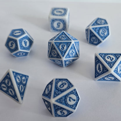 Azure Reliquary FRP Zar Seti – DND, RPG Dice Set