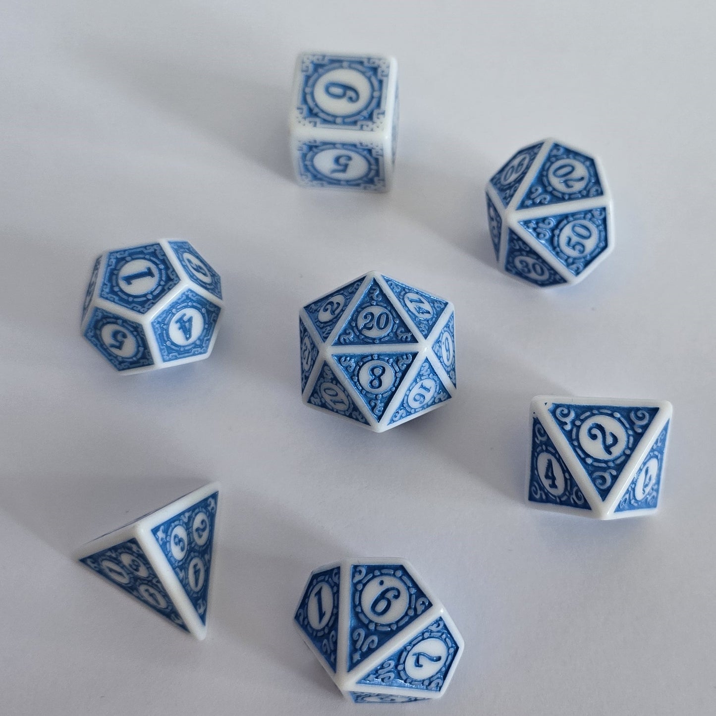 Azure Reliquary FRP Zar Seti – DND, RPG Dice Set