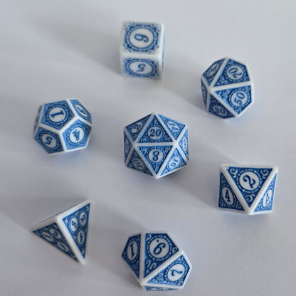 Azure Reliquary FRP Zar Seti – DND, RPG Dice Set