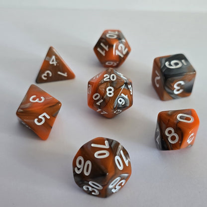 Cindercoil FRP Zar Seti – DND, RPG Dice Set