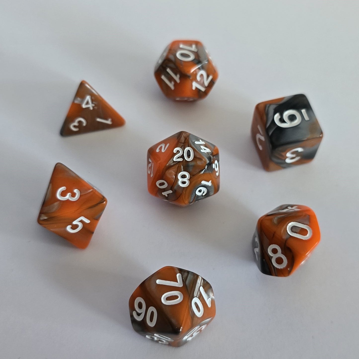 Cindercoil FRP Zar Seti – DND, RPG Dice Set